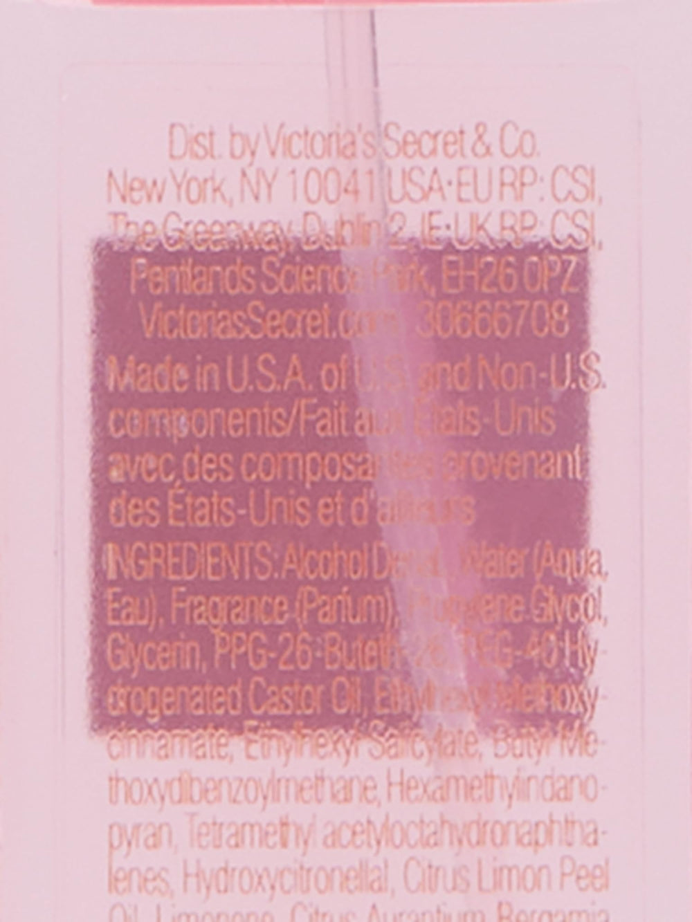 Victoria's Secret Bombshell mini mist packaging image for on-the-go refreshes.