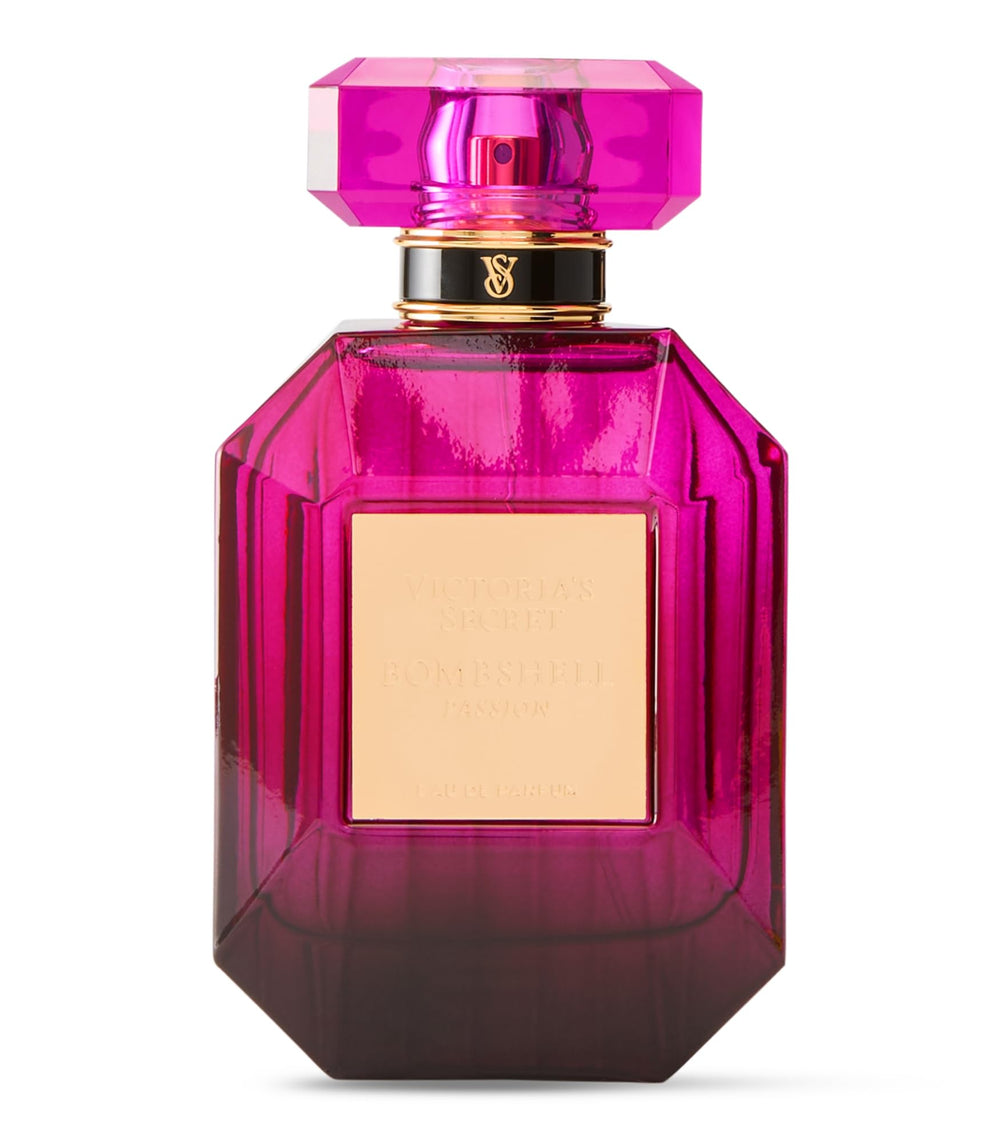Victoria's Secret Bombshell Passion cap and pump for easy application.