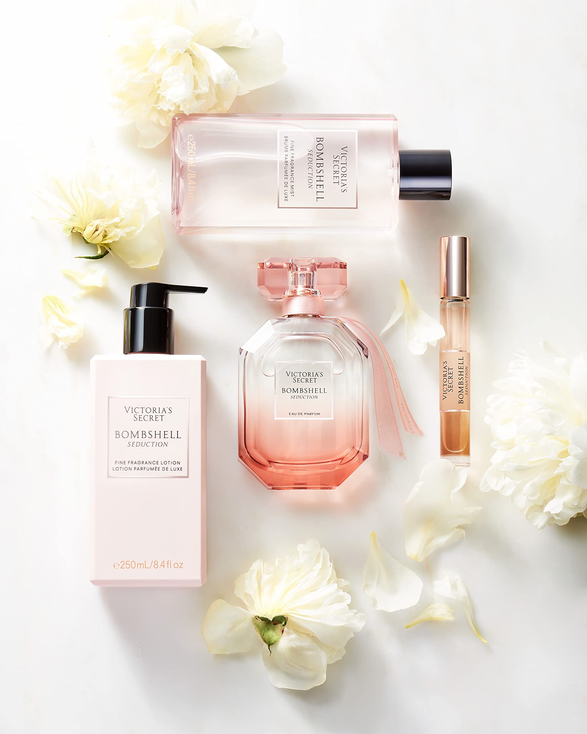 Victoria's Secret Bombshell Seduction velvet musk note adding depth.