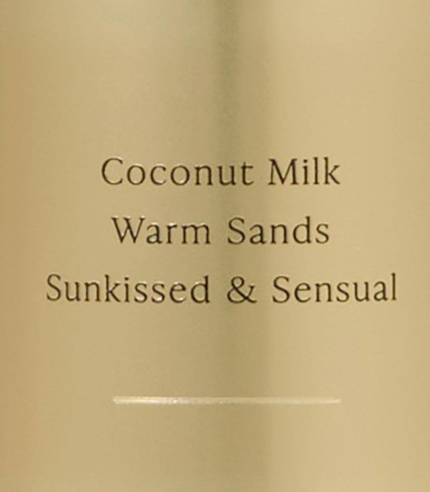Victoria's Secret Coconut Passion notes emphasize island coconut and warm sands.