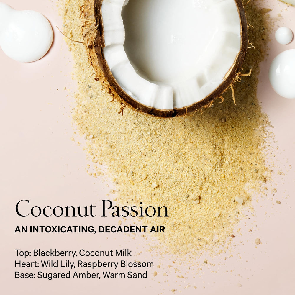 Victoria's Secret Coconut Passion pulse-points application shows quick scent boost.