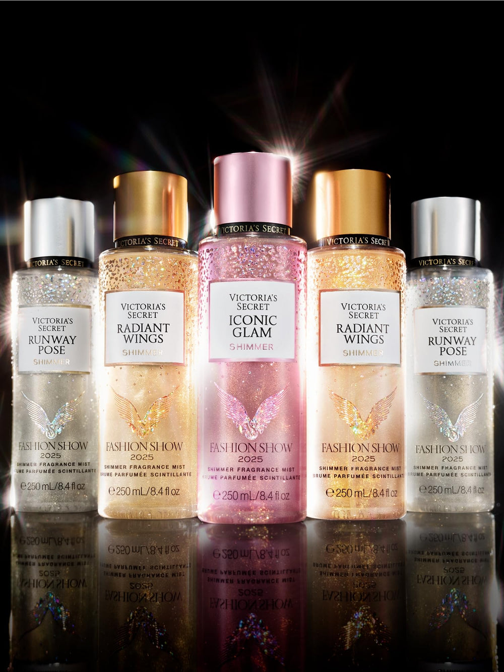 Victoria's Secret Glam Shimmer Mist application highlights easy, on-the-go scent refresh.