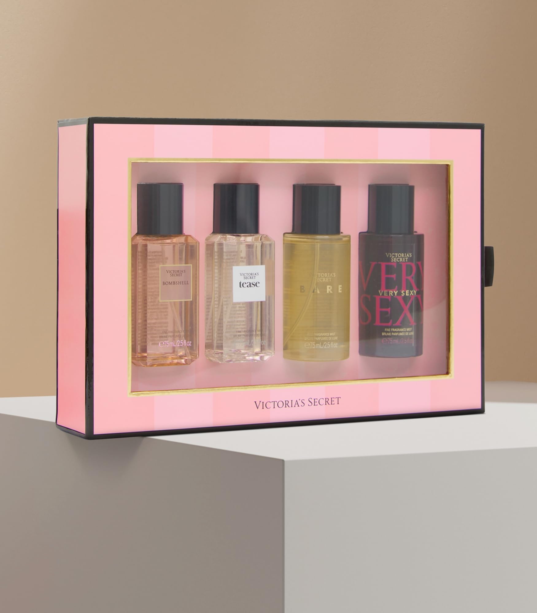 Victoria's Secret fragrance collection of mini mists for scent experimentation.