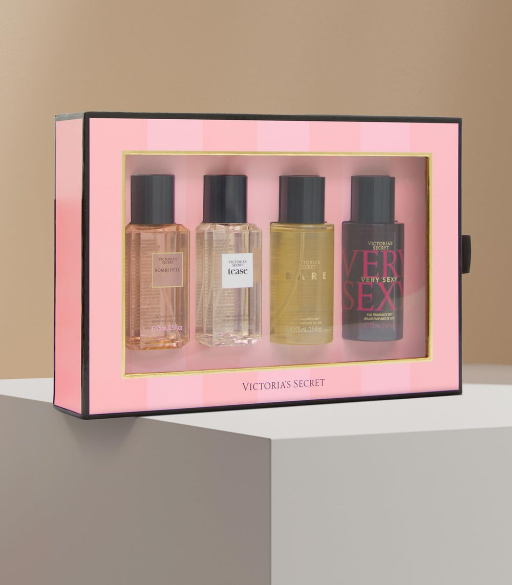 Victoria's Secret fragrance collection of mini mists for scent experimentation.