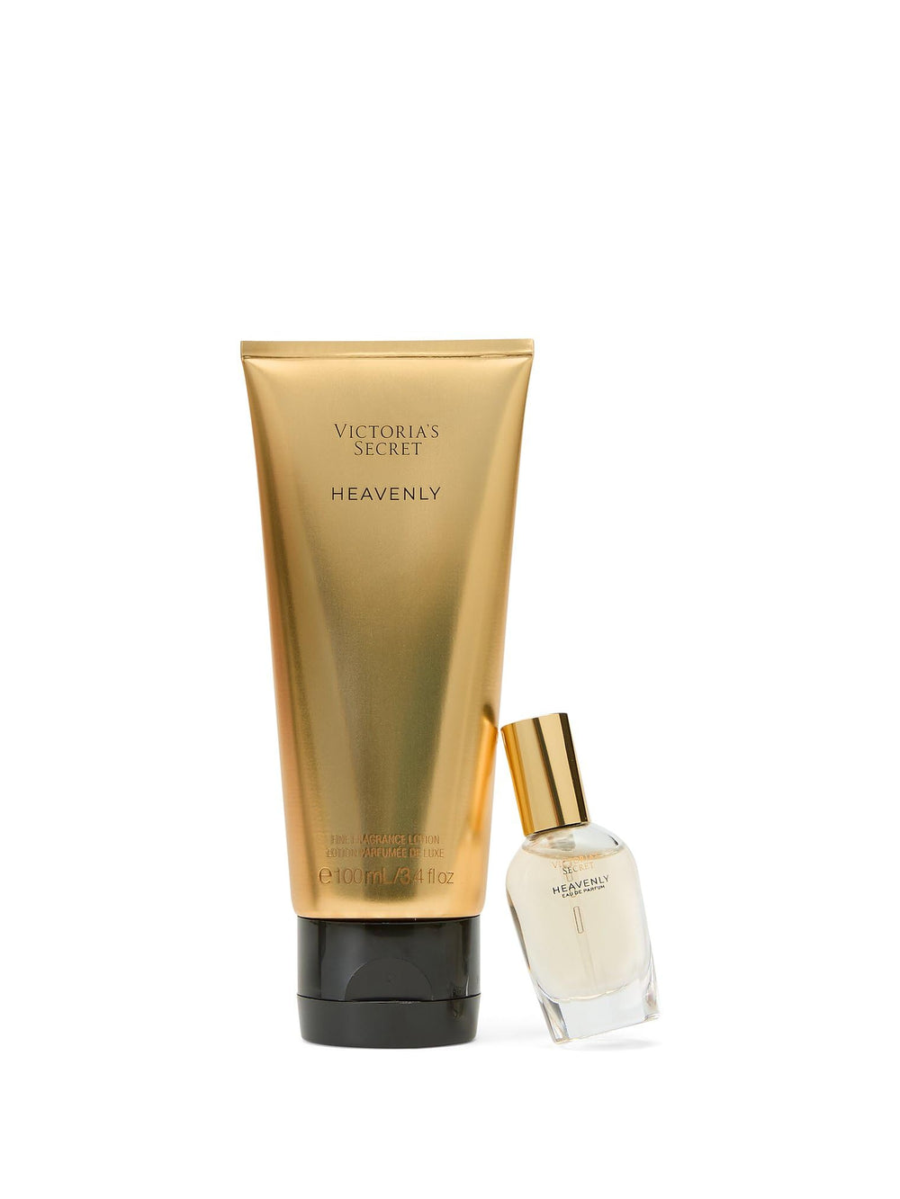 Victoria's Secret Heavenly mini gift box showcasing the fragrance duo.