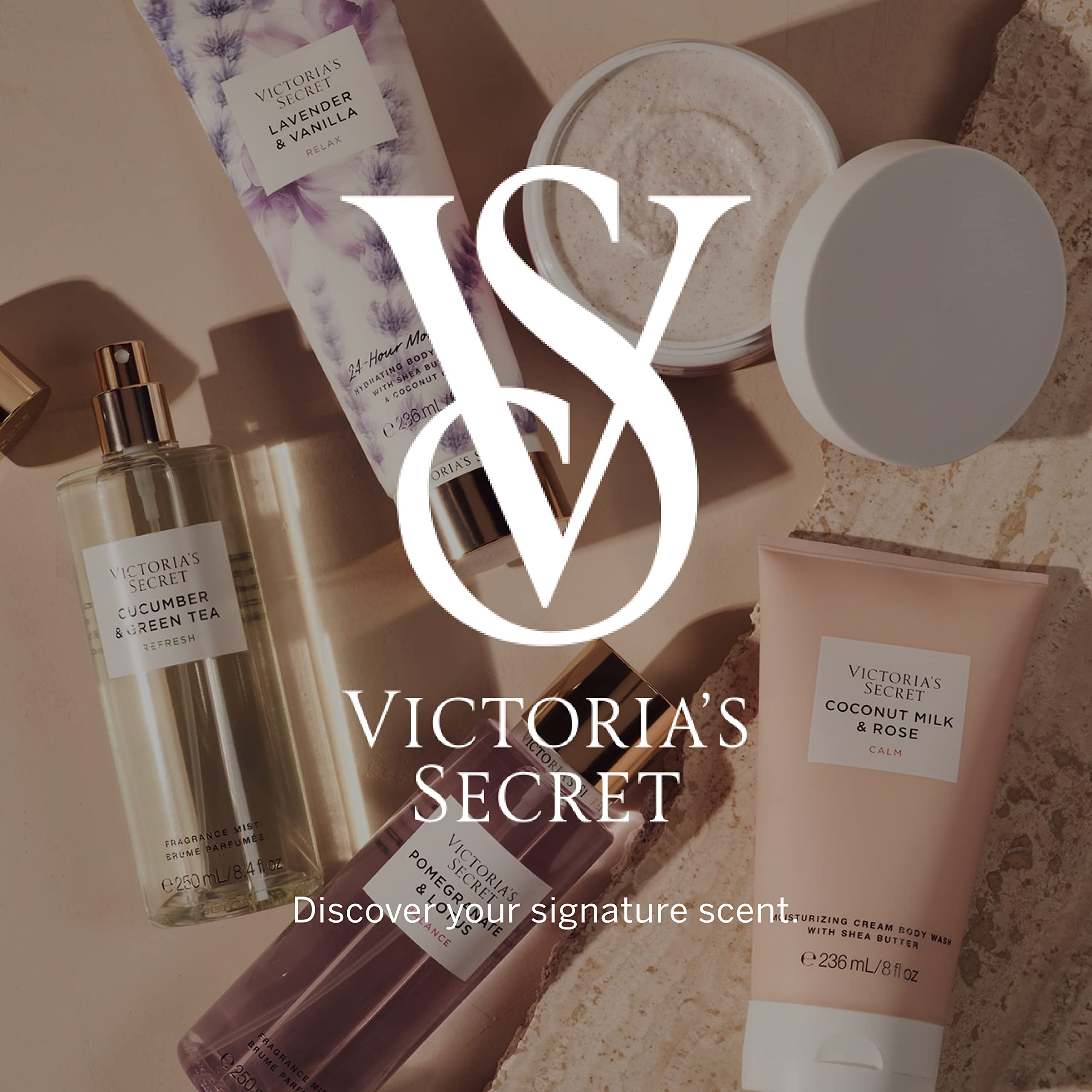Masaje suave con Loción Corporal Victoria's Secret Lavanda y Vainilla para hidratación diaria