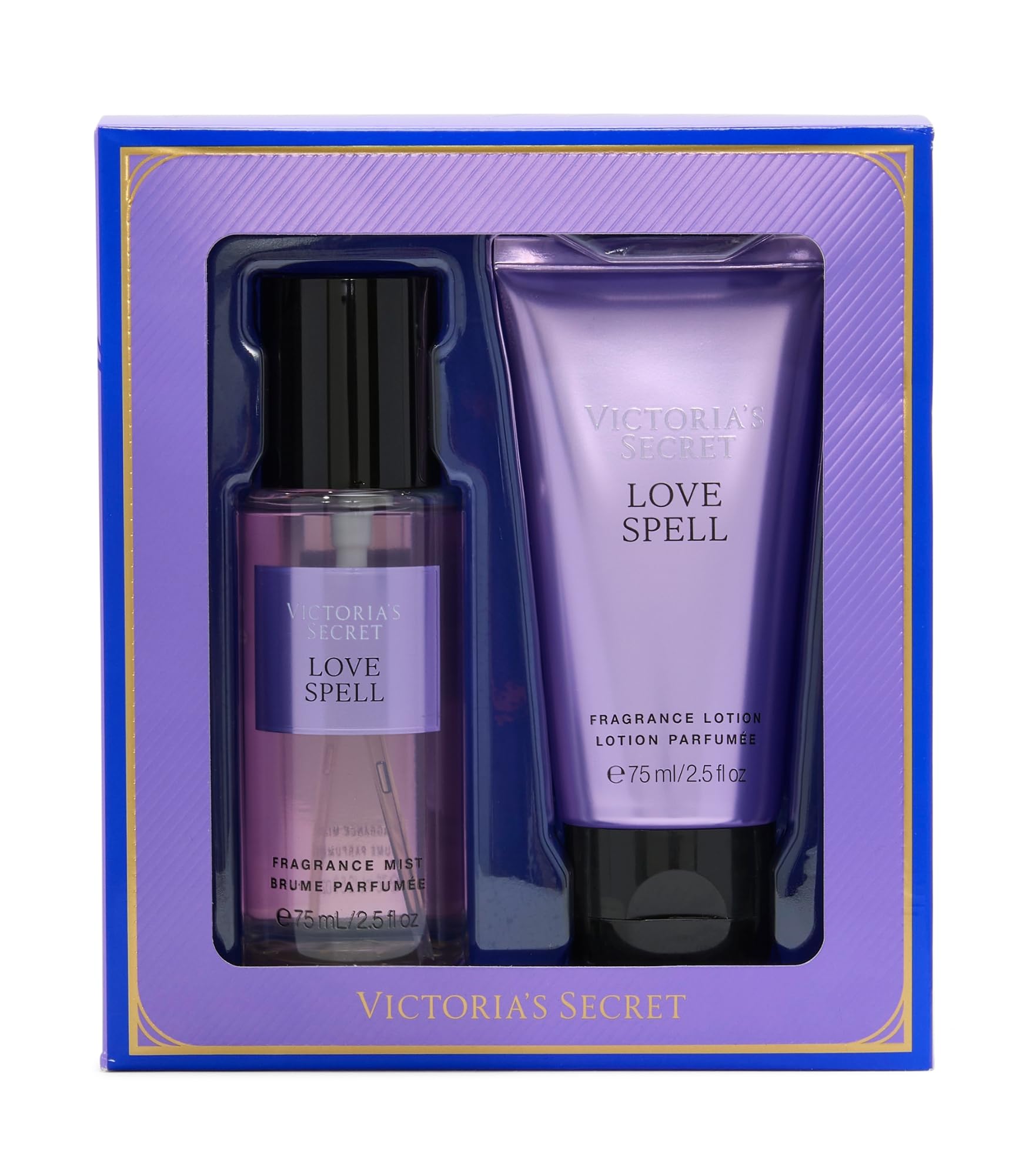 Victoria's Secret Love Spell mini fragrance mist bottle for fresh, daily scent.