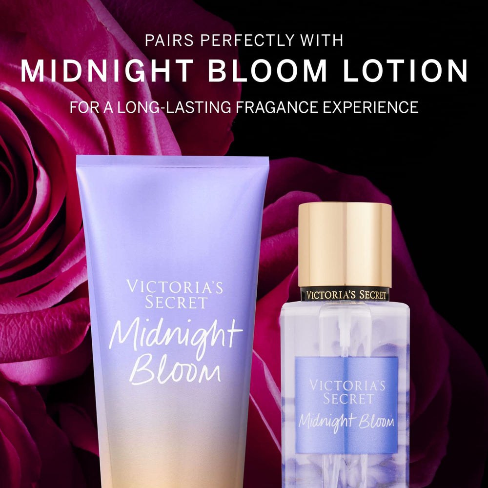 Victoria's Secret Midnight Bloom pulse-points-spray for easy daytime refresh on neck and wrists