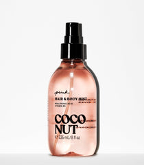 Victoria's Secret PINK Coconut Mist spray for quick refresh on hair and skin.
