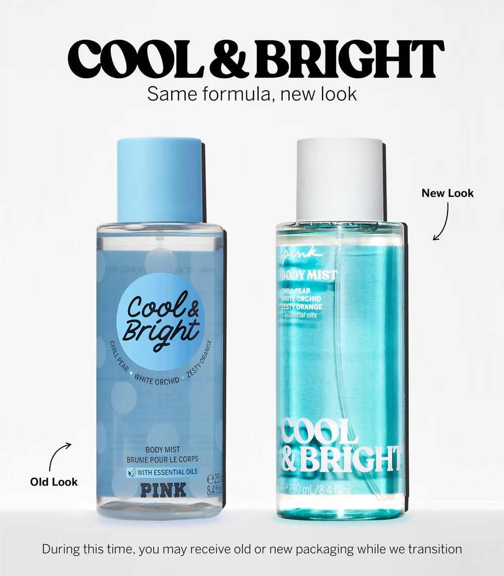 Victoria's Secret Pink Cool and Bright orchid note adds floral depth.
