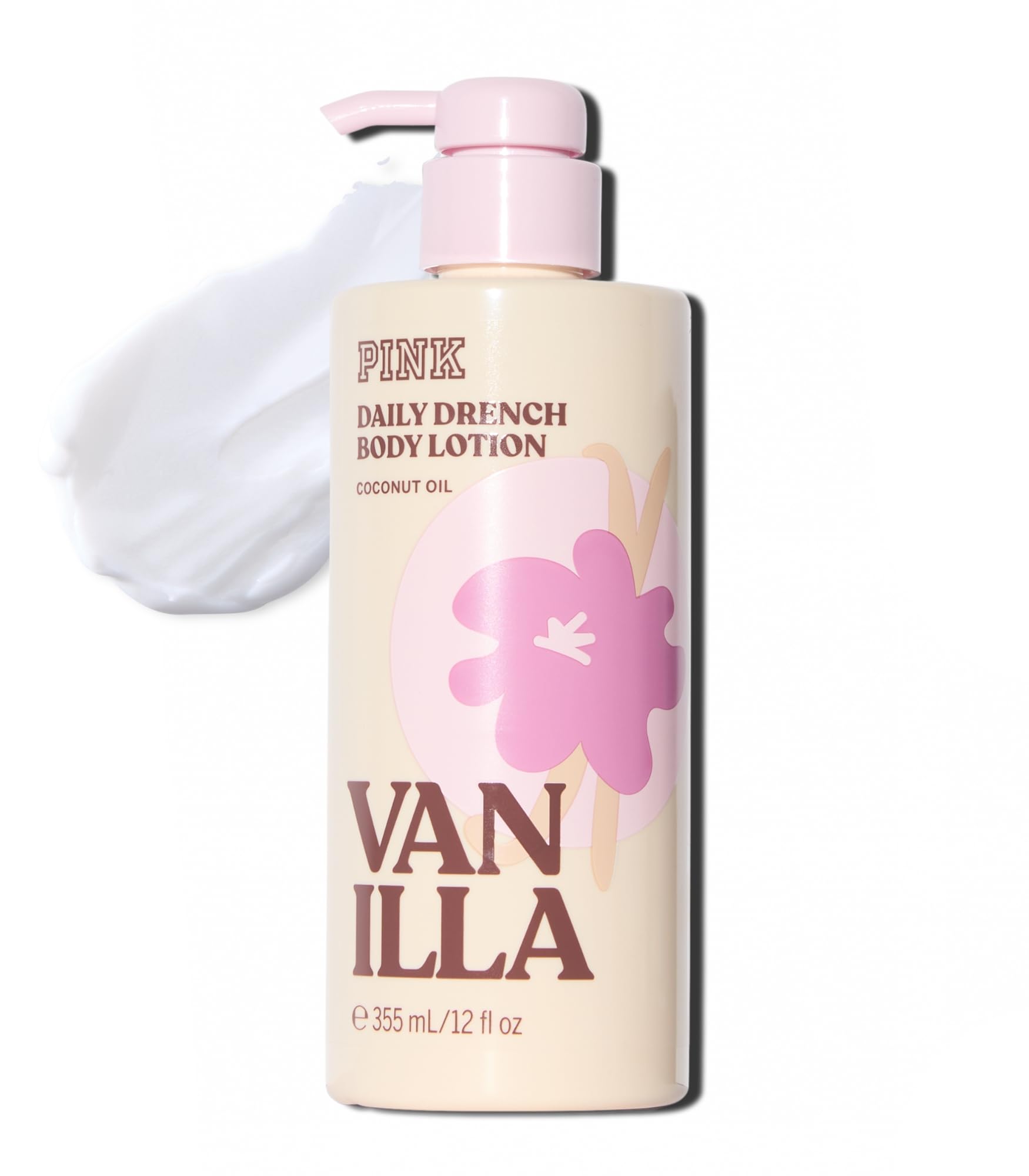 Victoria's Secret PINK Locion Cuerpo Vanilla 12oz, hidratacion suave para uso diario.