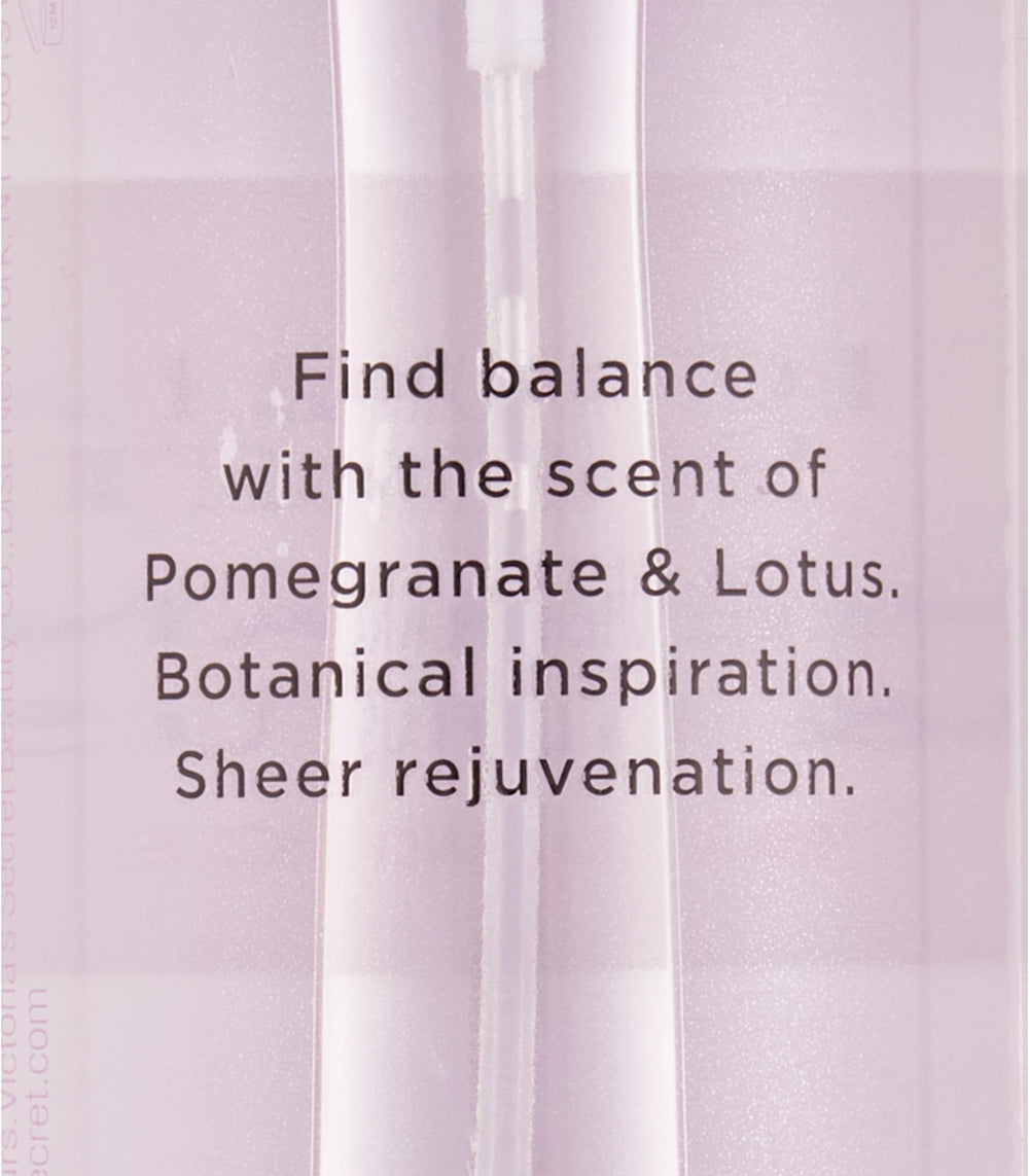 Victoria's Secret Pomegranate & Lotus mist on wrists for easy on-the-go reapplication.
