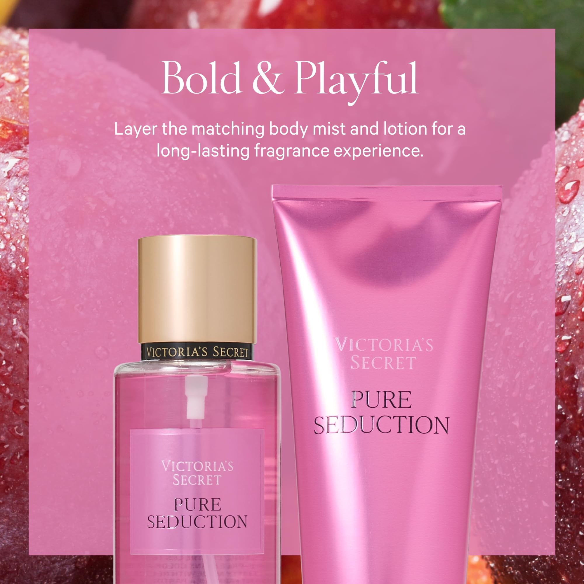 Victoria's Secret Pure Seduction se complementa con Mist para mayor duración.
