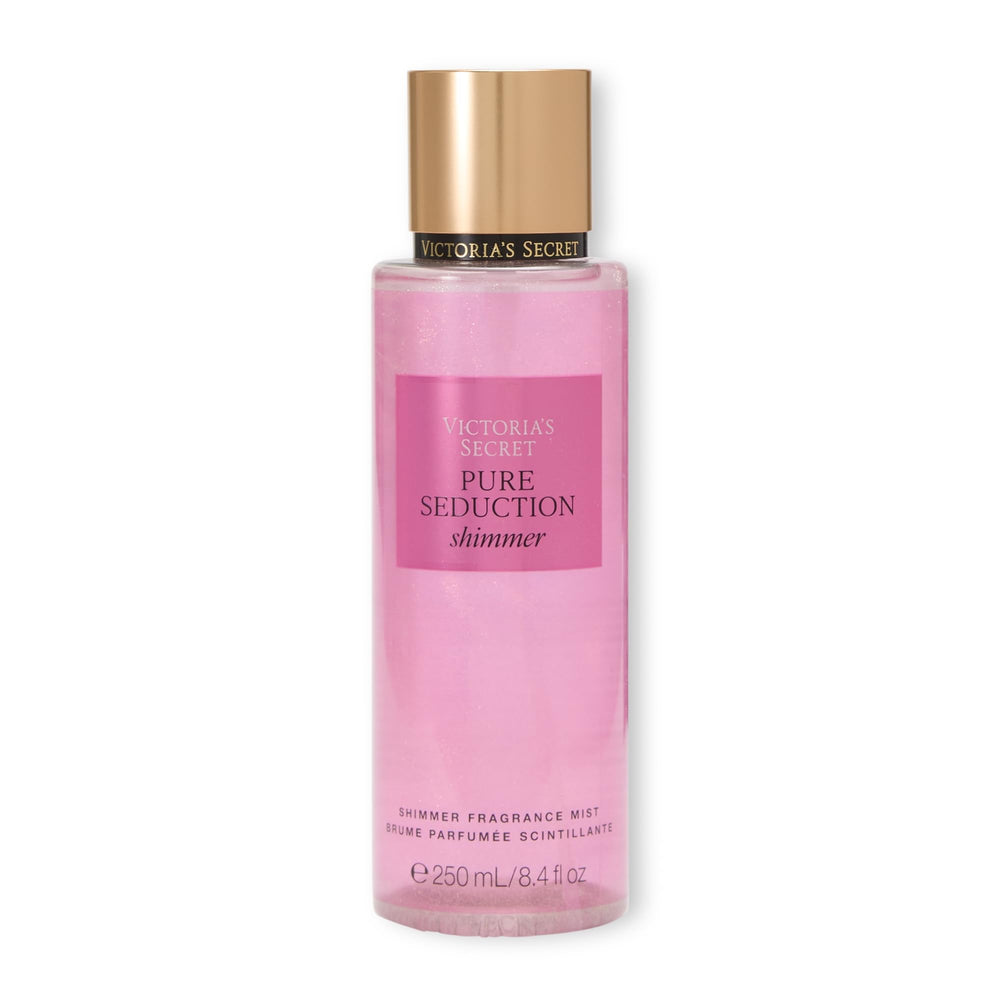 Victoria's Secret Pure Seduction Shimmer bottle pour for easy on-the-go scent.