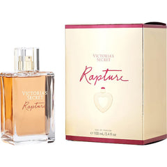 Victoria's Secret Rapture bottle highlights rich Bulgarian rose, amber, and vanilla for evening wear