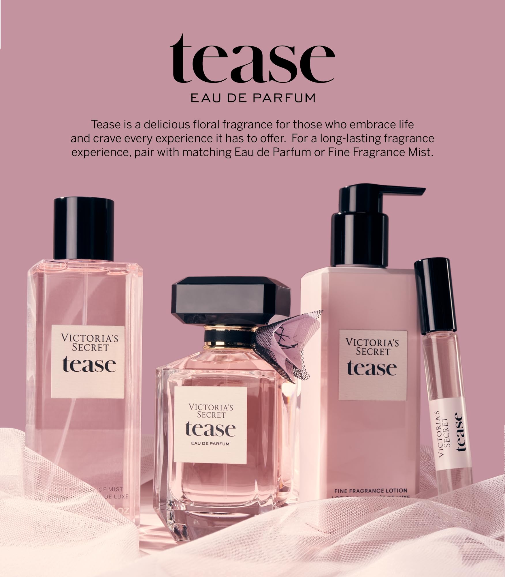 Victoria's Secret Tease travel mist mini size, fits purse or bag.