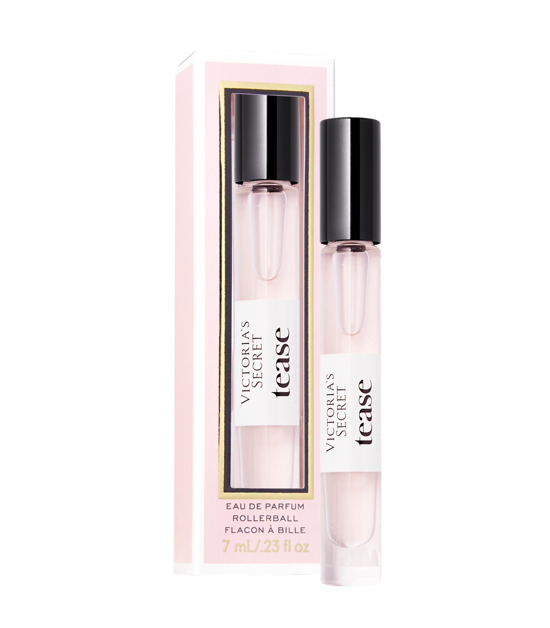Victoria's Secret Tease travel spray bottle front view for on-the-go fragrance.