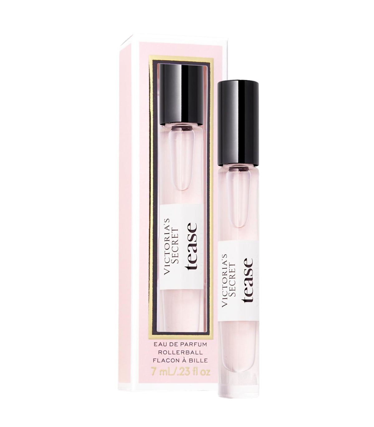 Victoria's Secret Tease travel spray bottle front view for on-the-go fragrance.