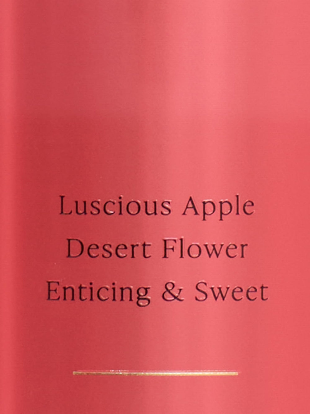 Victoria's Secret Temptation bottle back showing premium branding