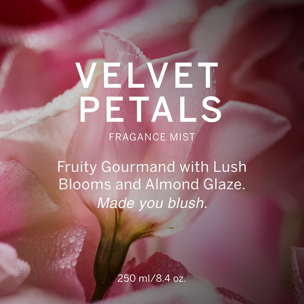 Victoria's Secret Velvet Petals spray demonstrating easy pulse-point application