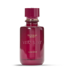 Victoria's Secret Very Sexy bottle close-up with label detail highlights premium fragrance