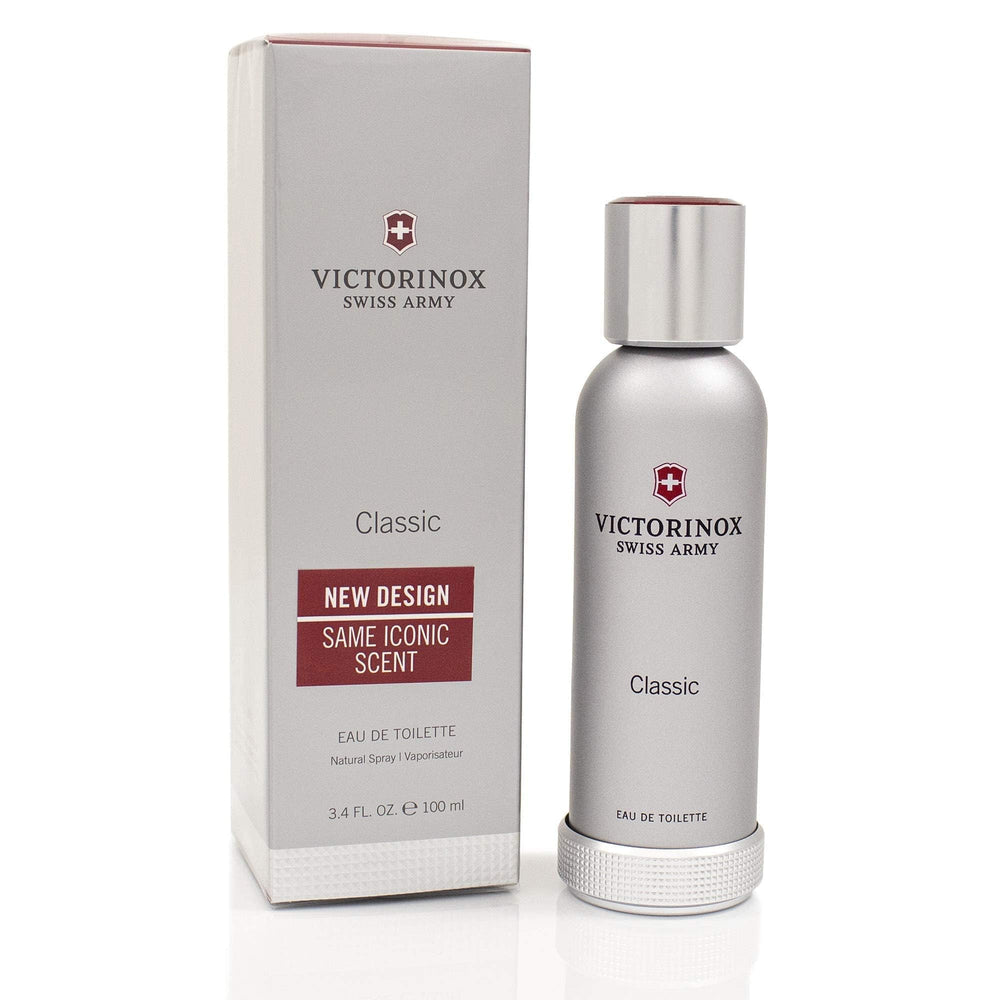 Victorinox Swiss Army Classic fragrance packaging on display, highlighting premium craftsmanship and gift-ready presentation.