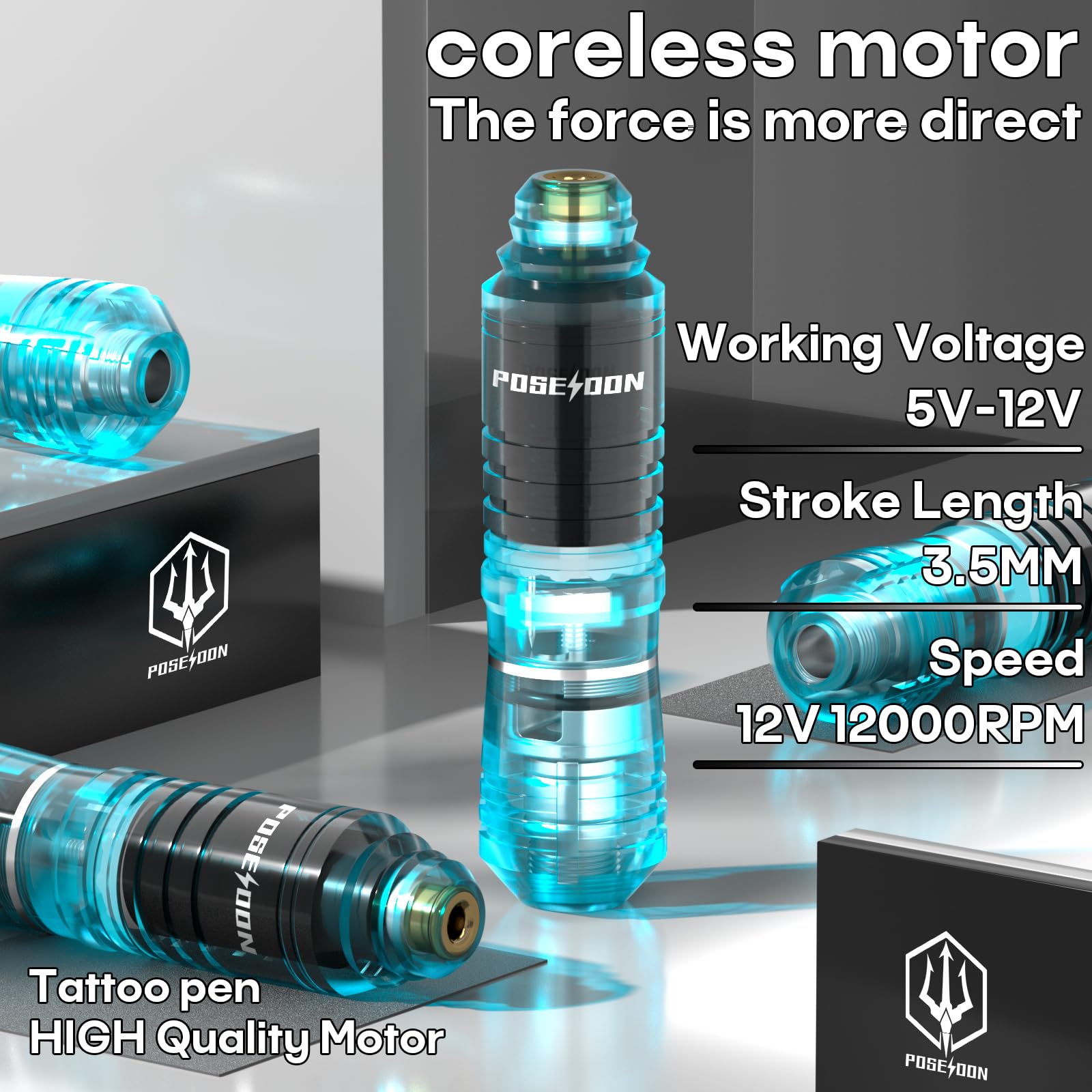 Vidattx Poseidon 1500mAh batteries extend practice sessions.