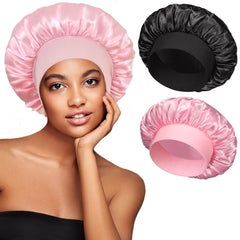 Gorro de satén vidsel, dos piezas, ideal para dormir y proteger el cabello.