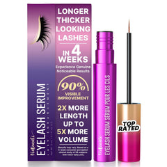 VieBeauti Lash Serum bottle displaying easy daily use for fuller lashes.