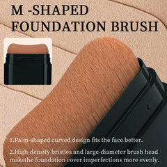 Vienflona foundation stick applied around nose and mouth for natural blending.