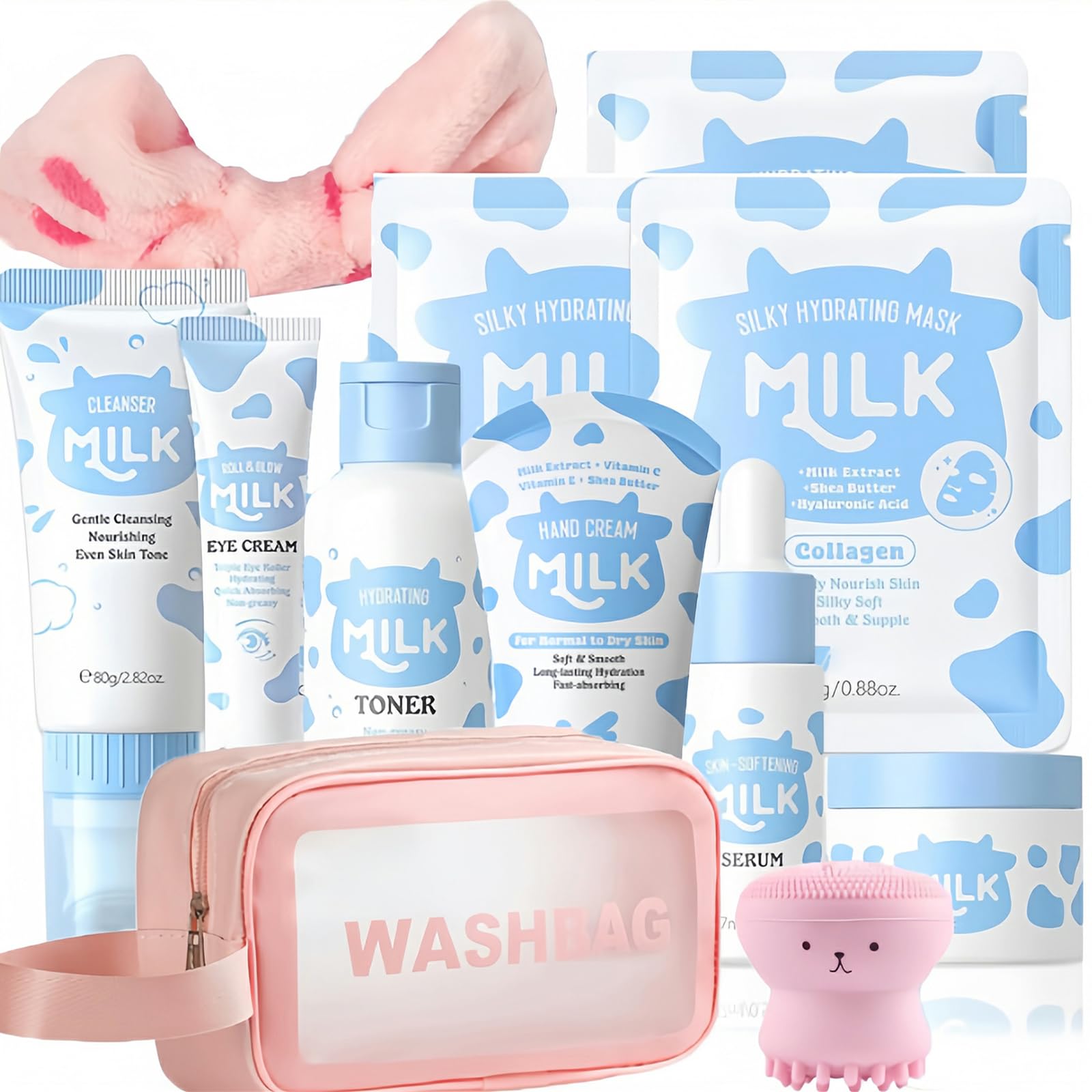 Vienflona milk face cleanser for kids provides gentle cleansing and soft skin.