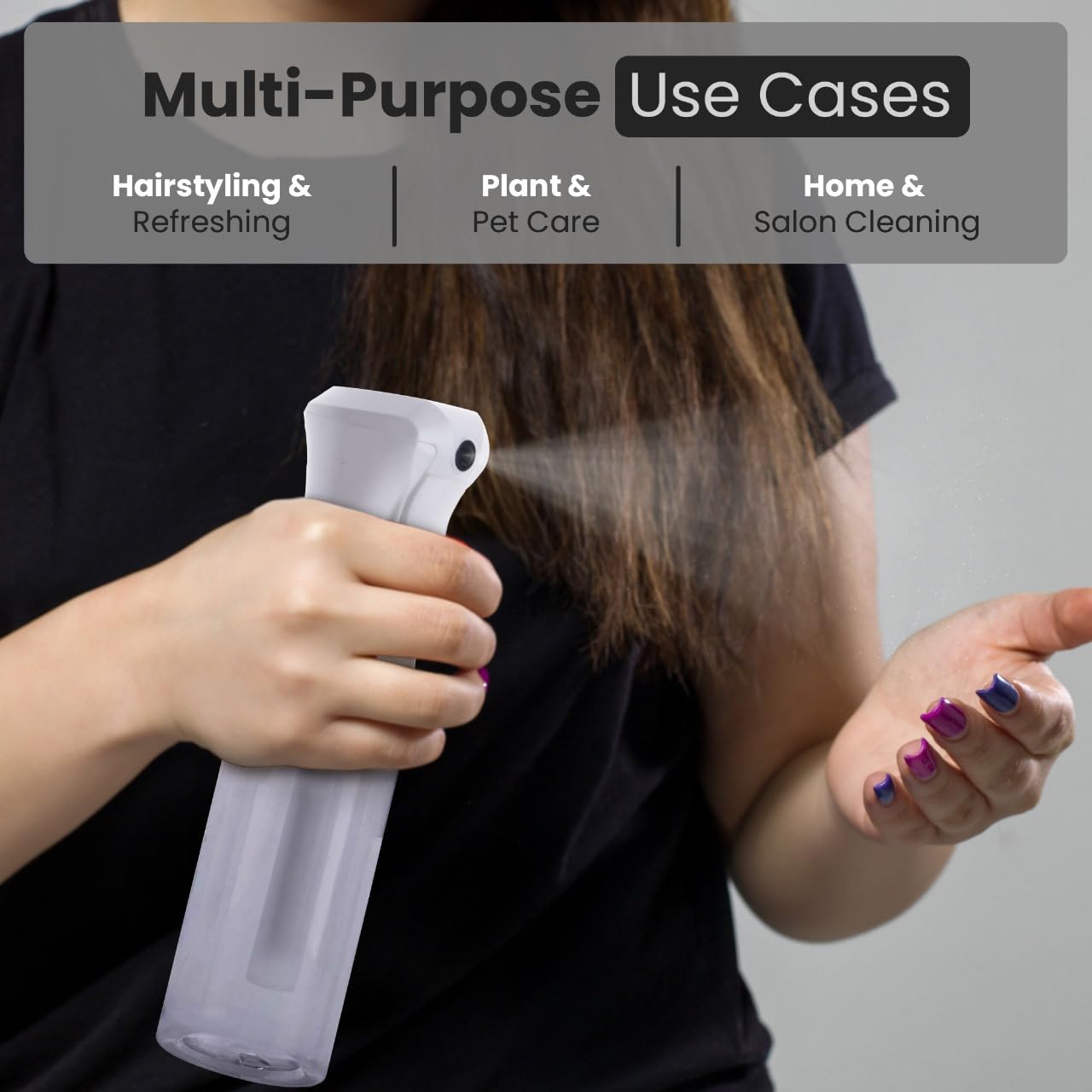 VIGOR PATH clear body bottle allows easy content monitoring for water or oils.