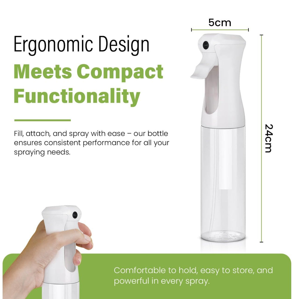 VIGOR PATH clear bottle with ergonomic grip for daily use