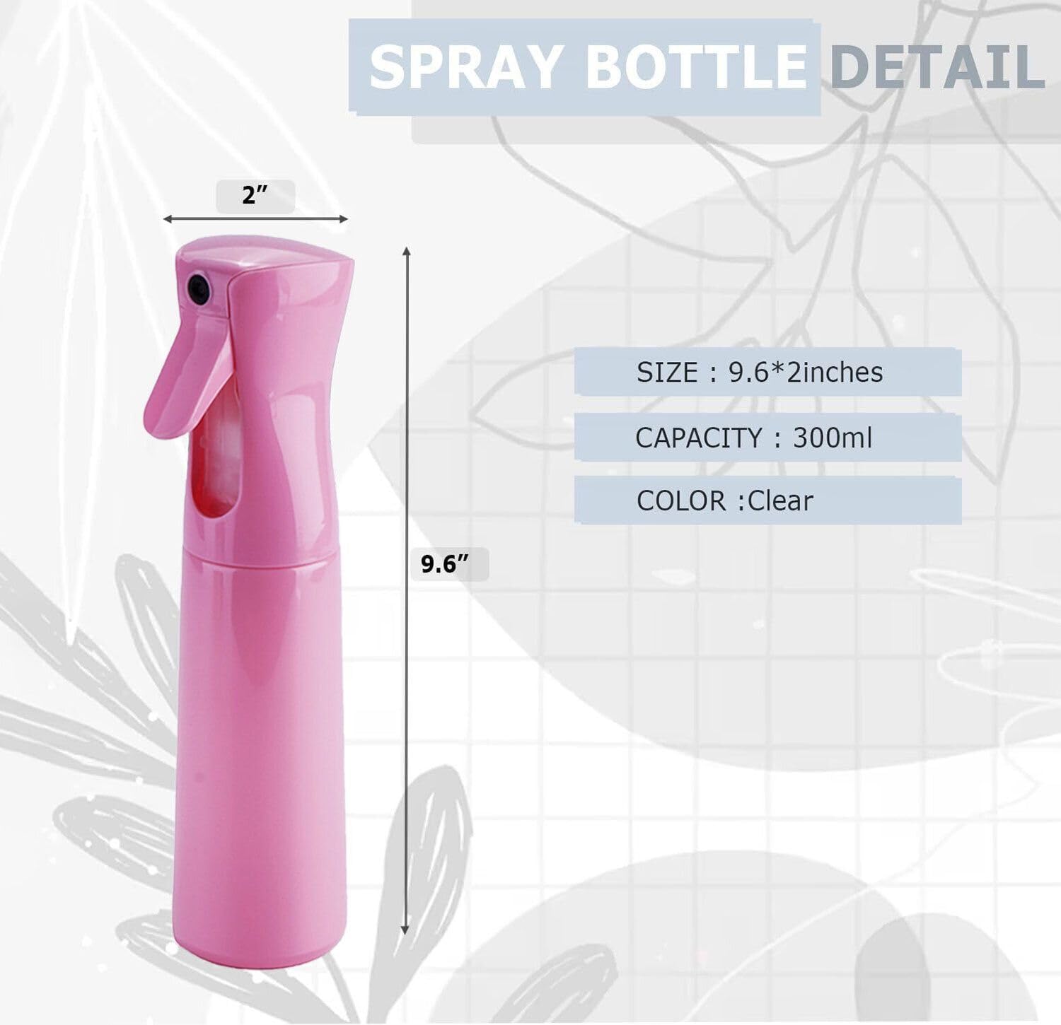 VIGOR PATH pink design spray bottle blends style with reliable performance.