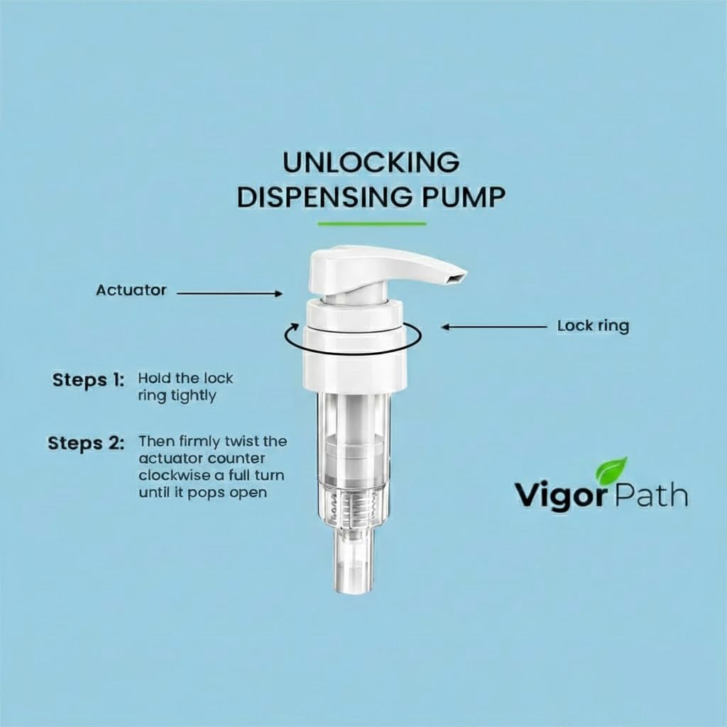 Vigor Path dispenser shown in a salon or home setting for convenient distribution.