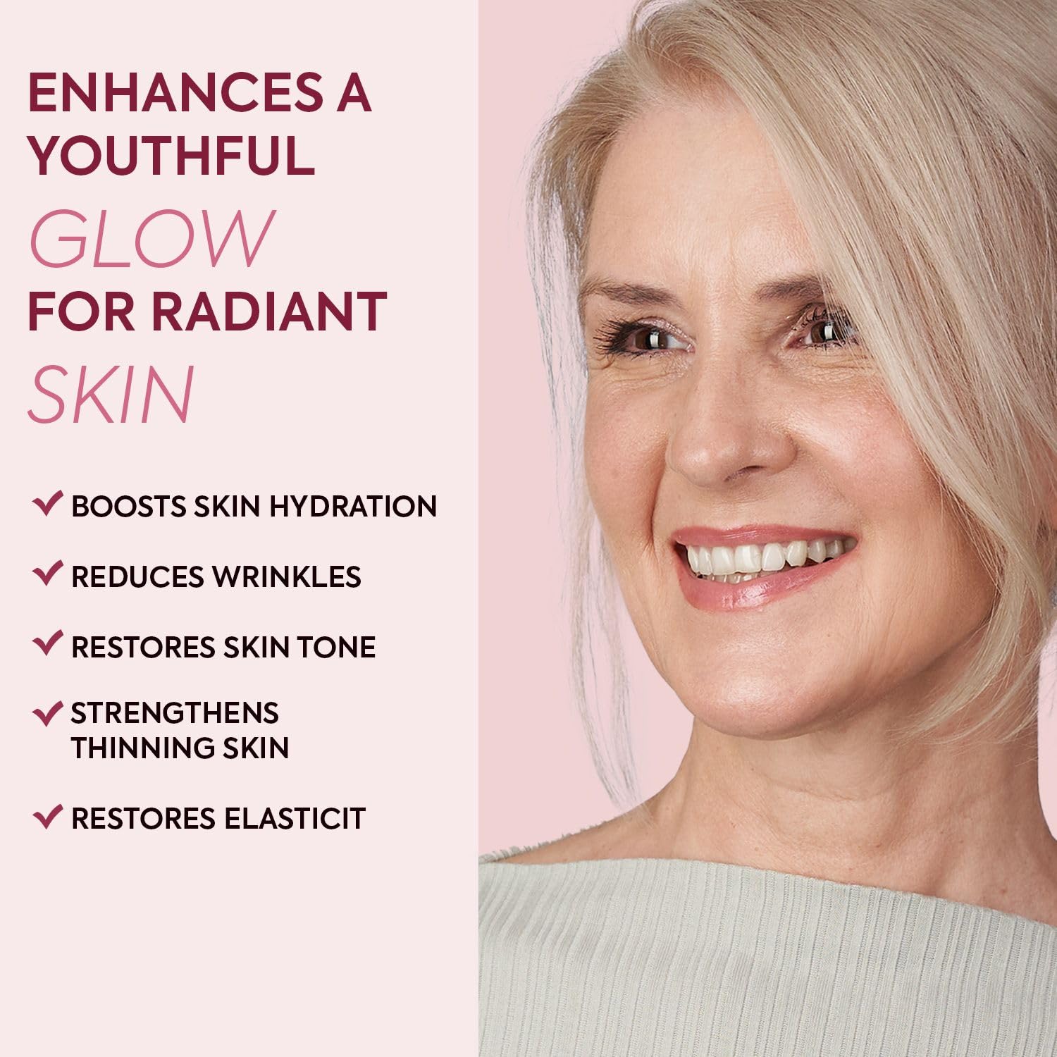 Vigority Bioidentical E3 application on face and neck for gentle everyday care.