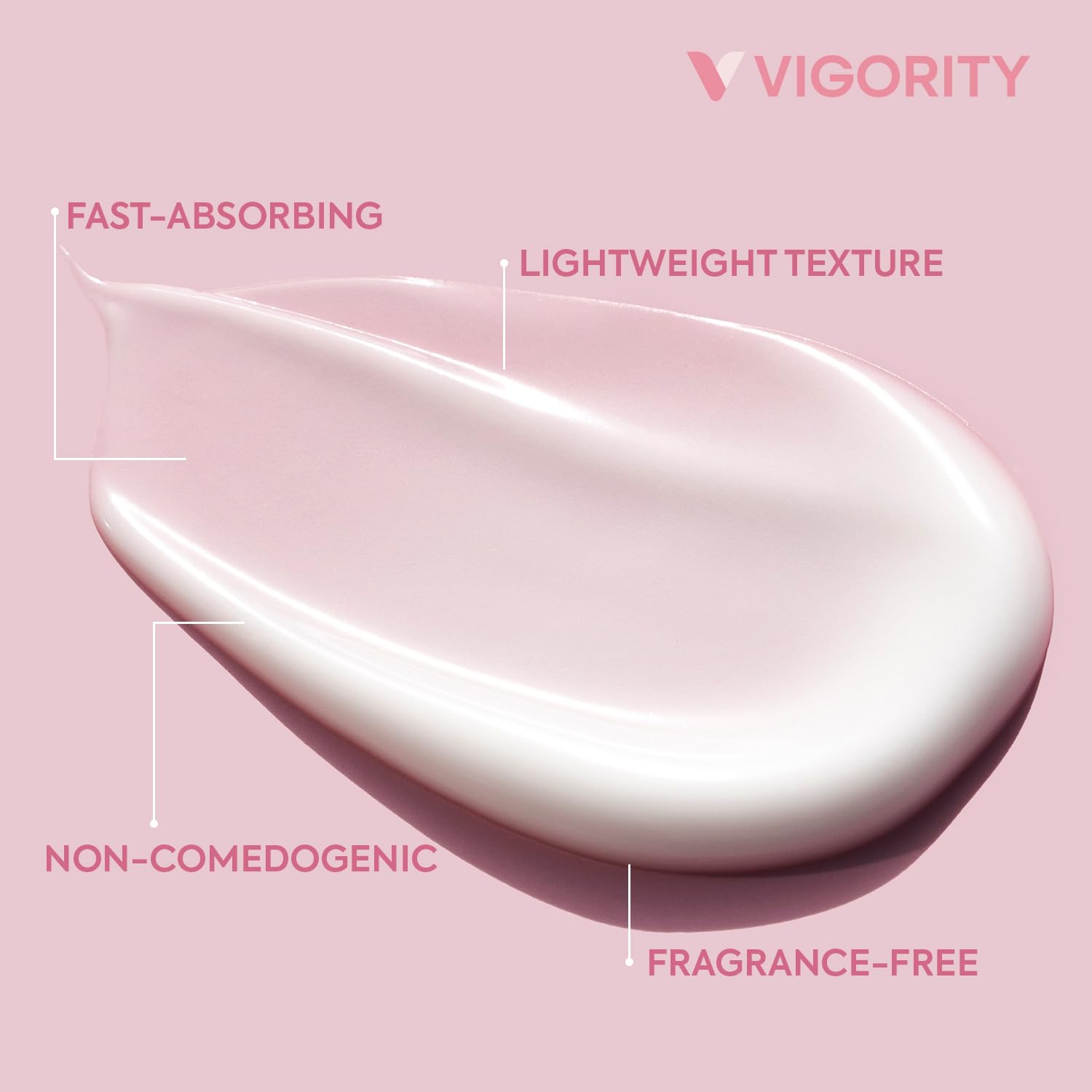 Vigority Bioidentical E3 close-up shows skin hydration and improved firmness.