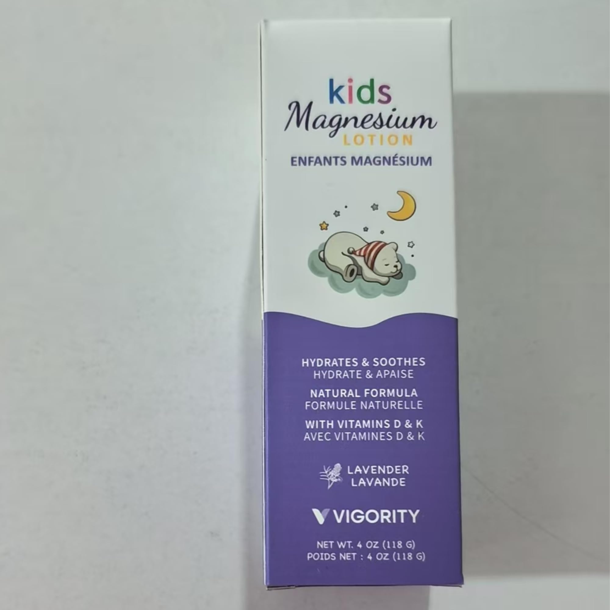 Vigority magnesium topical cream provides soothing relief for legs and skin.