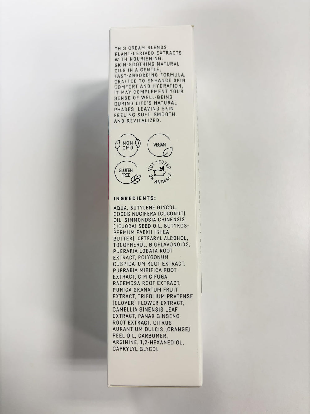 Vigority Phyto-Progest Cream packaging highlights clean, sensitive-skin friendly formula.