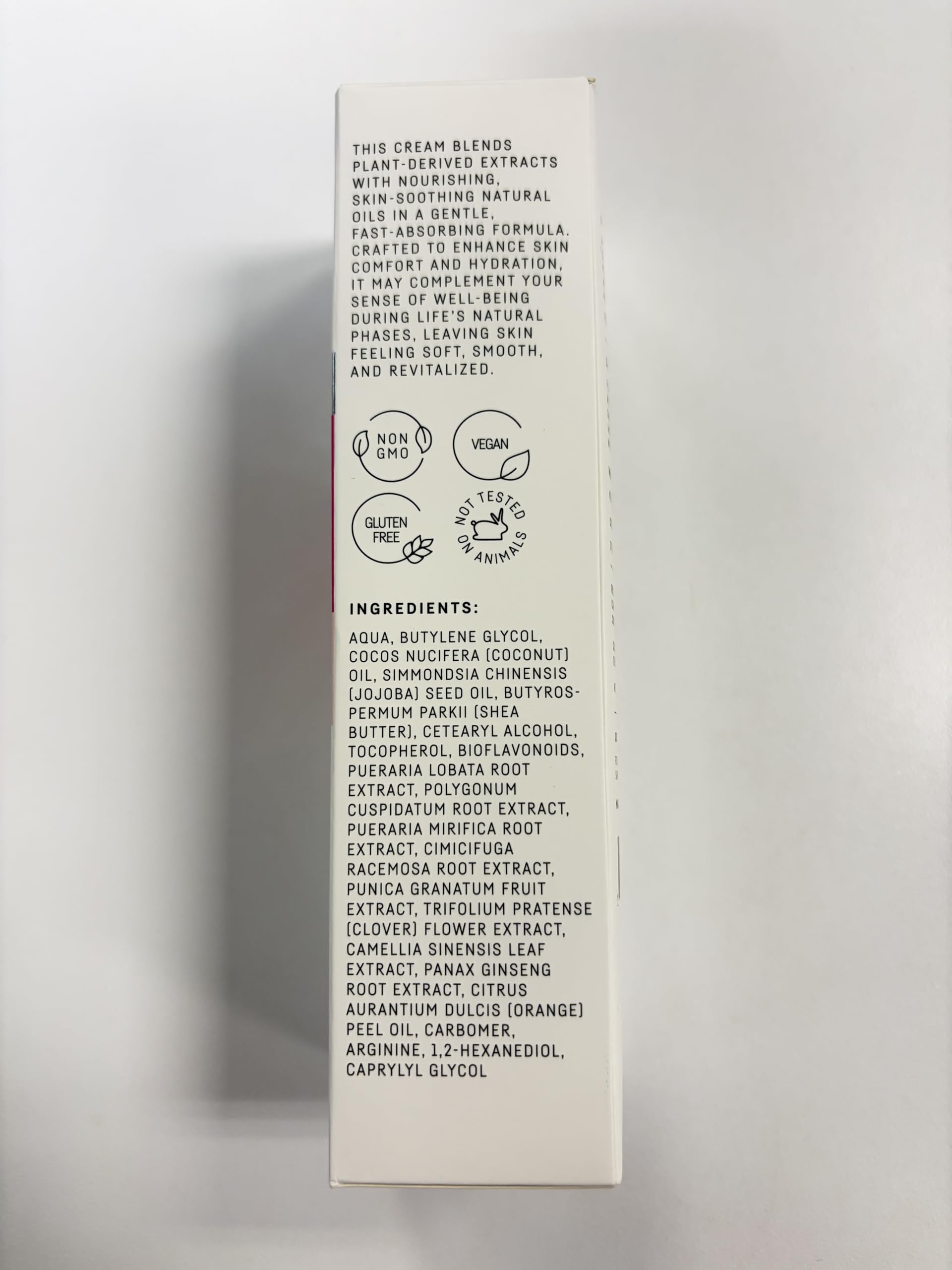 Vigority Phyto-Progest Cream packaging highlights clean, sensitive-skin friendly formula.