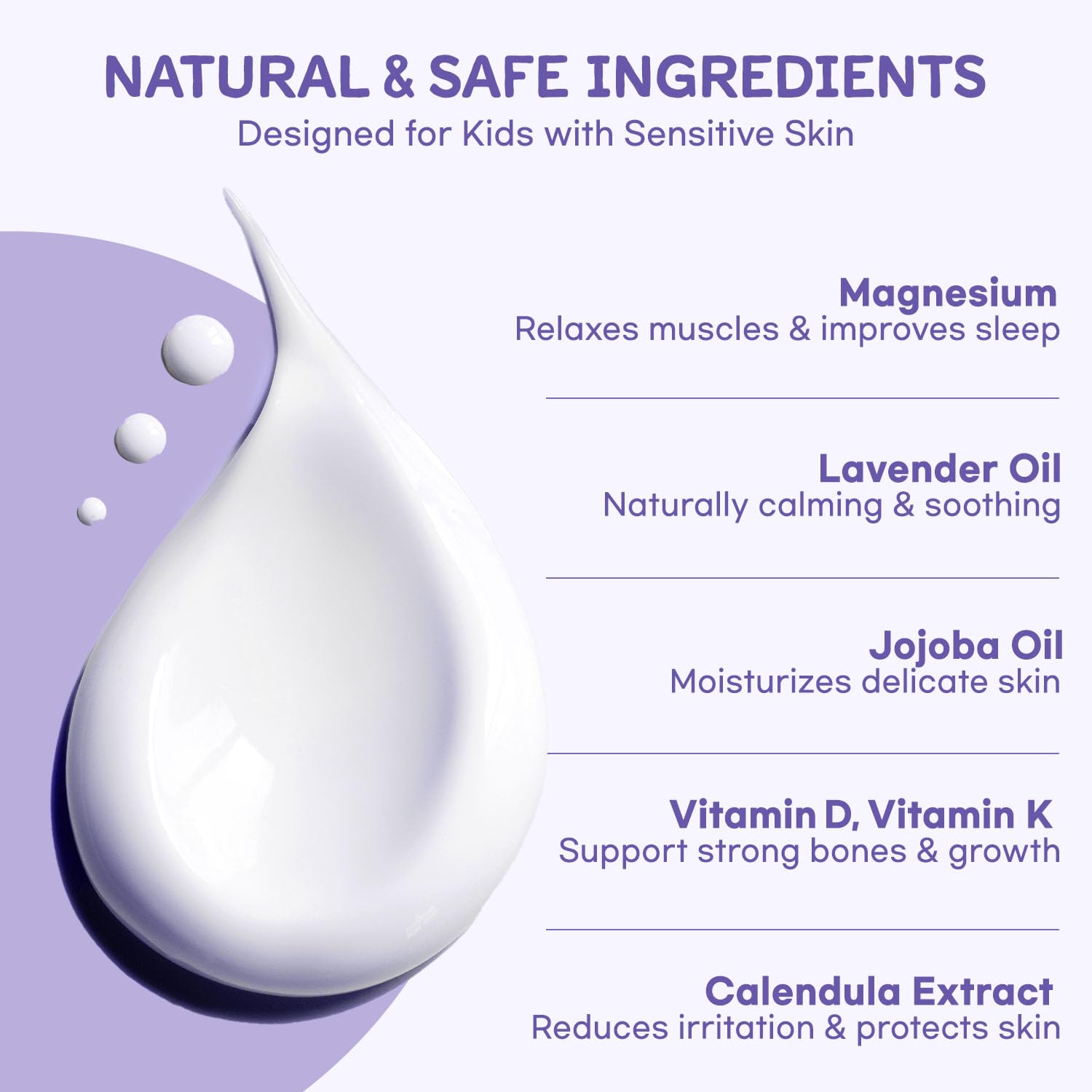 Vigority lavender oil formula supports muscle relaxation before gentle sleep.