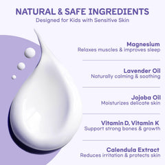 Vigority lavender oil formula supports muscle relaxation before gentle sleep.