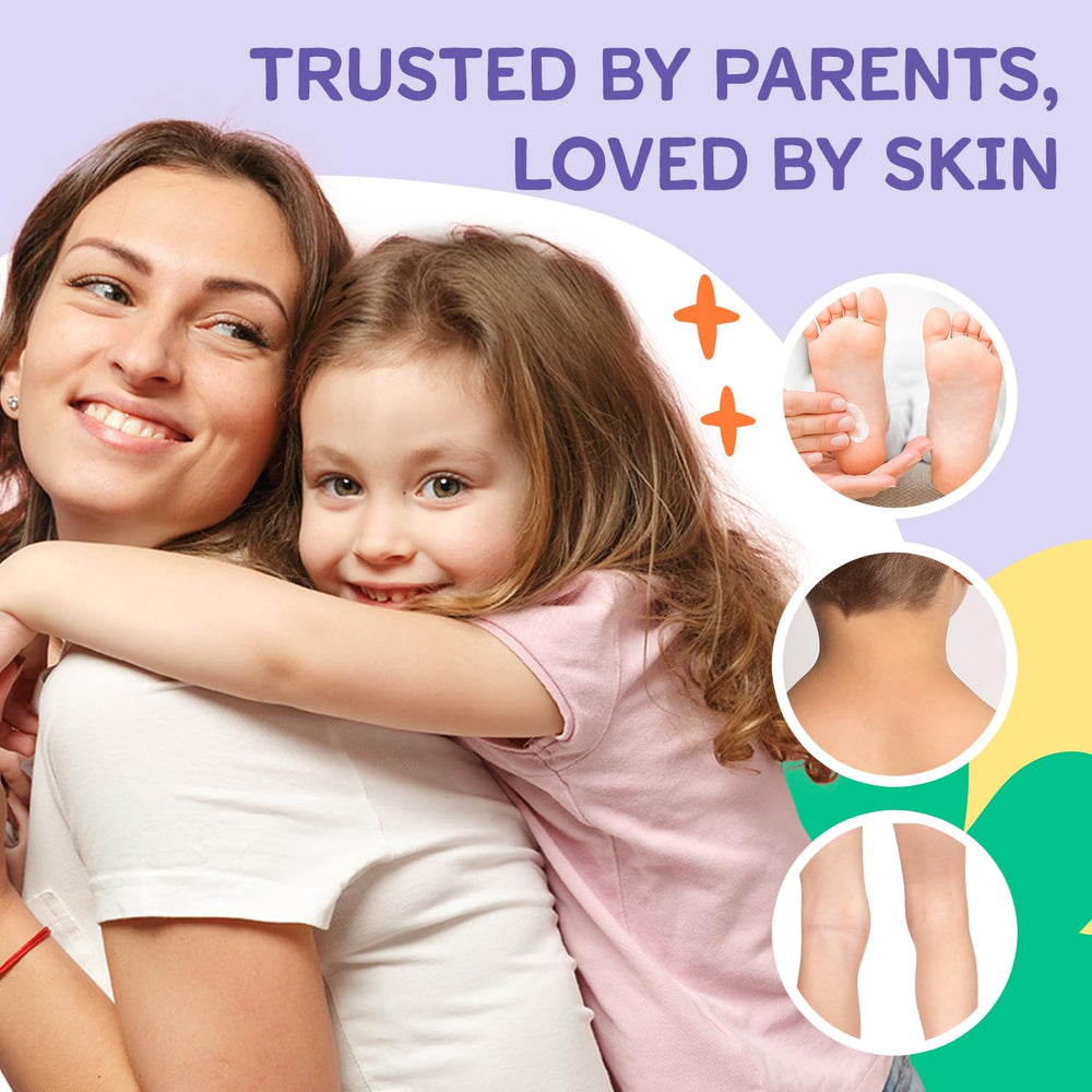 Vigority vitamin-enriched lotion nourishes delicate baby and toddler skin overnight.