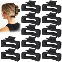 Vigorpace 12 pack black hair clips offer secure all day hold.