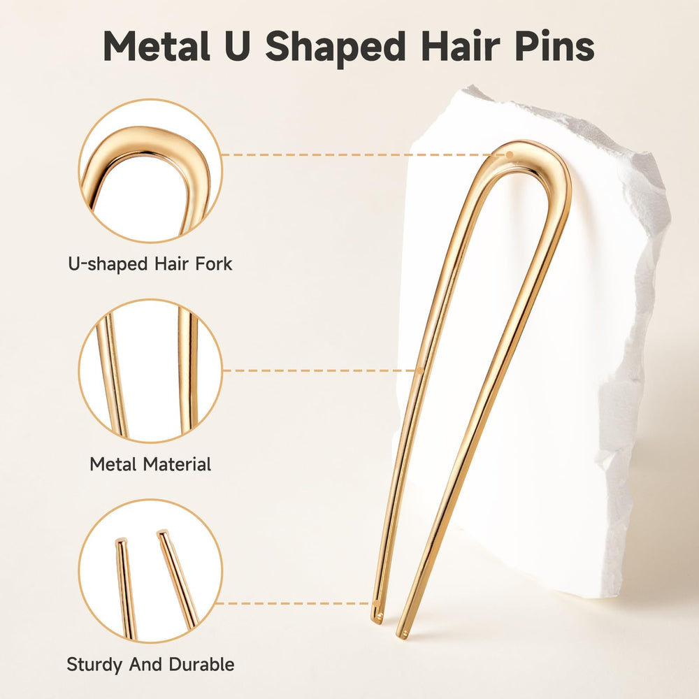 Vigorpace pins used for bun styling for quick elegant updos
