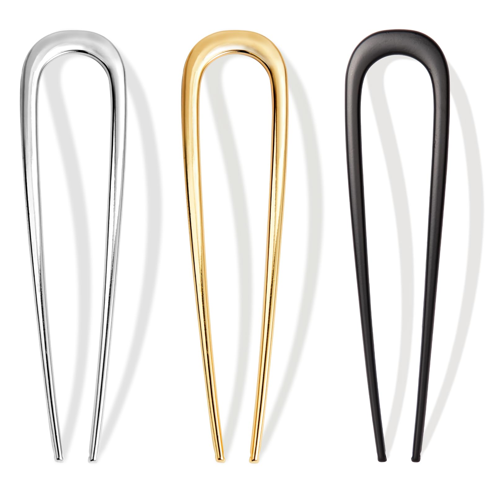 Vigorpace broches franceses en oro, ideales para un recogido elegante.