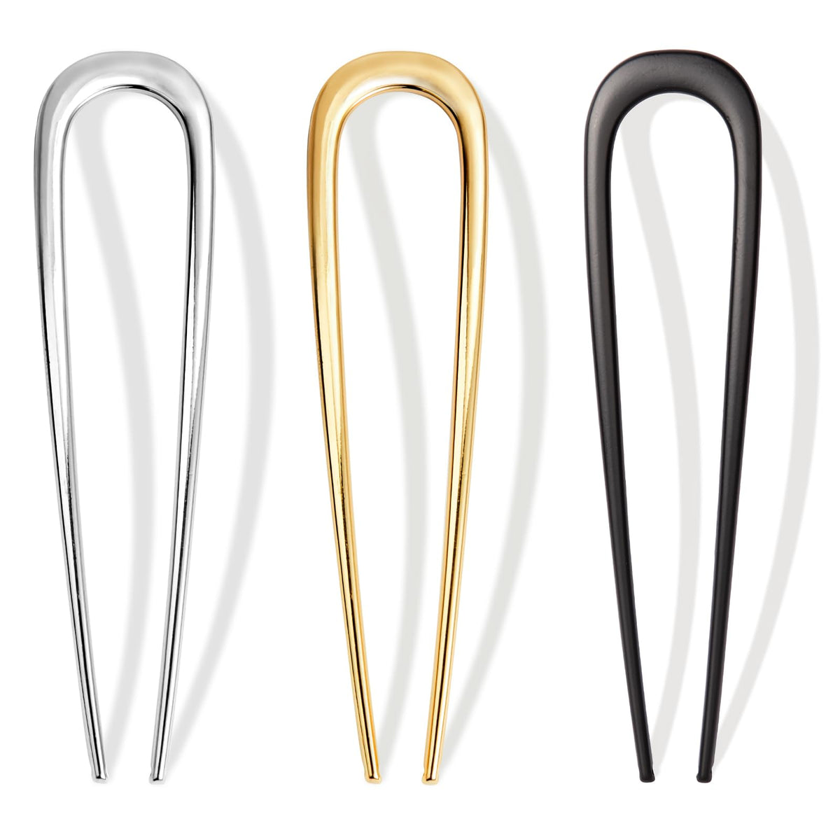 Vigorpace broches franceses en oro, ideales para un recogido elegante.