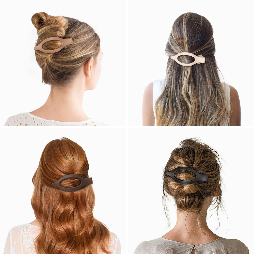 Vigorpace clips planos para cabello, cómodo uso diario sin irritación ni tirones.