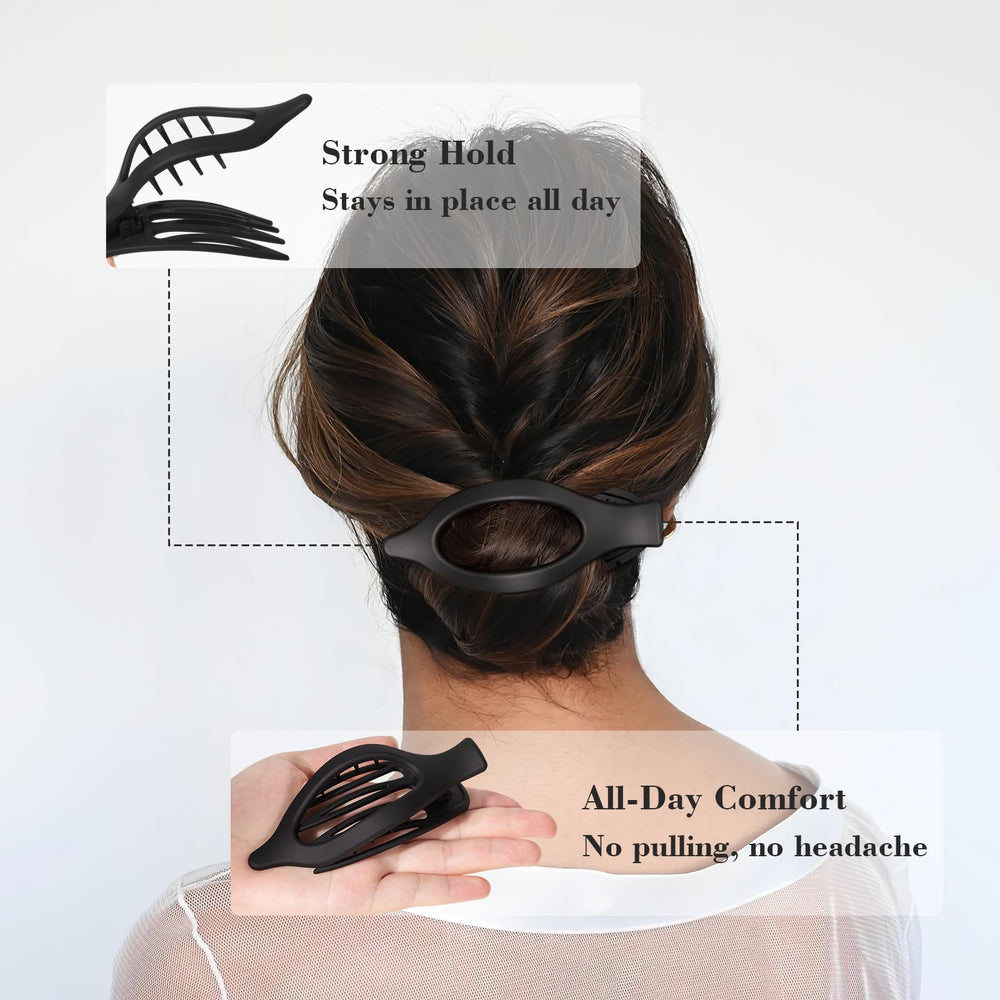 Vigorpace clips planos para cabello, diseño plano para mayor comodidad al usar.
