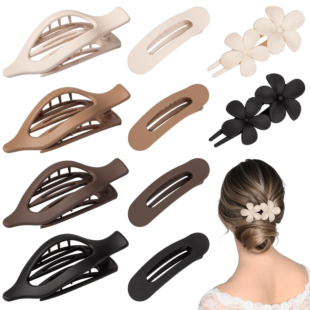 Vigorpace clips planos para cabello, sujeción firme para cabello fino o grueso.